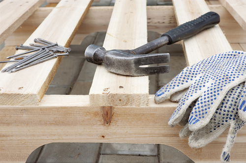 Manufacture of wooden platforms